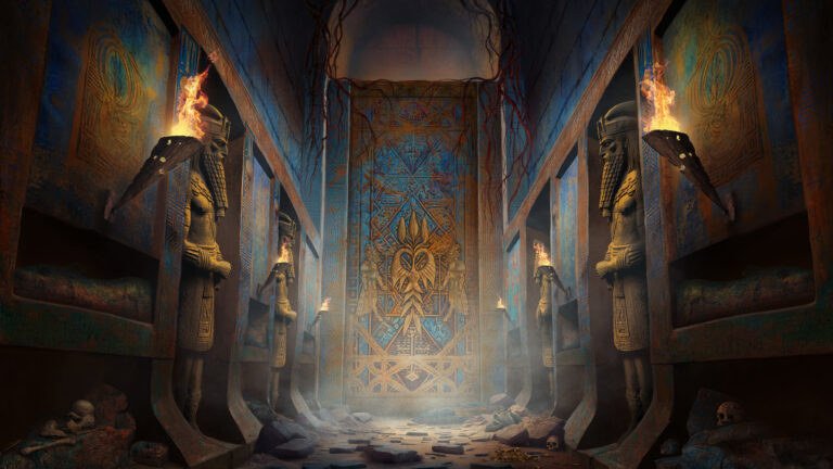 Priests chamber under the Ziggurat concept art