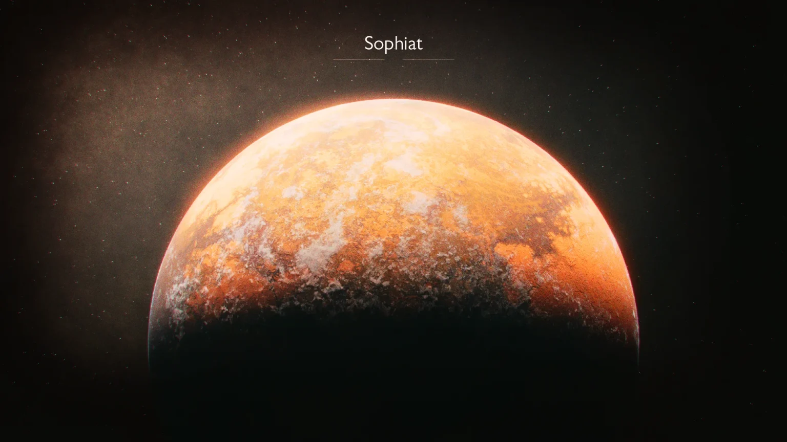 A rising red planet of the Spaceminers Universe