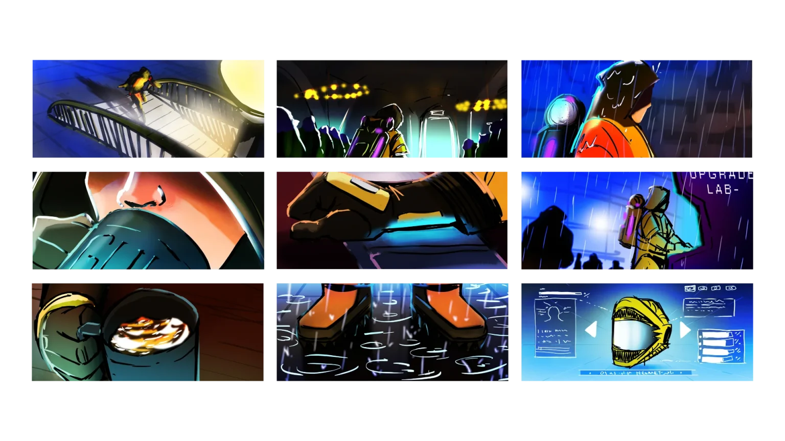 Spaceminers Storyboard video - valentino laz and michael papanikolaou