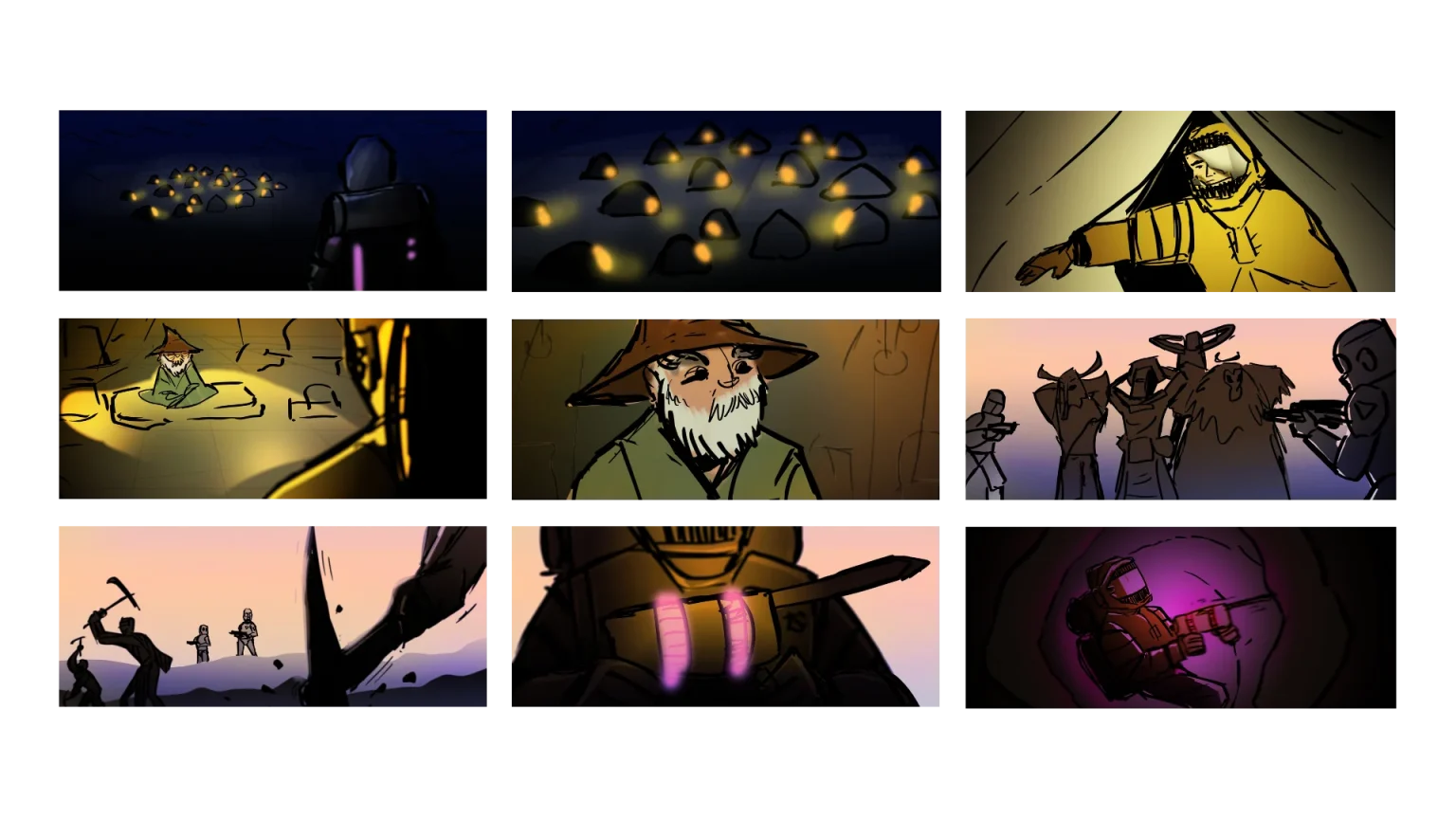 Spaceminers Storyboard video - valentino laz and michael papanikolaou